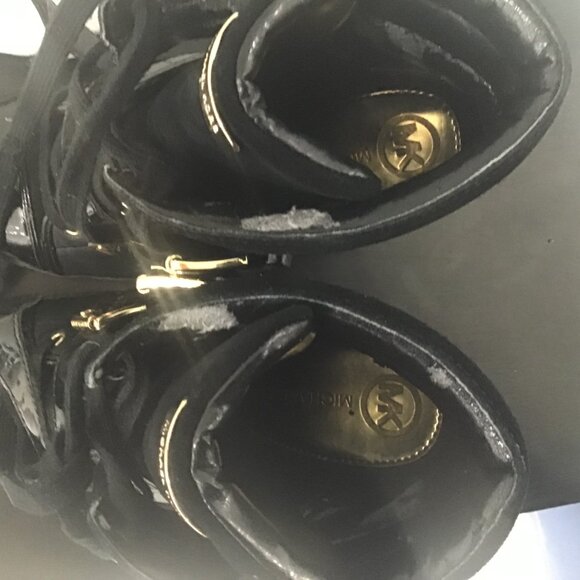 Michael Michael Kors Skid Wedge Black Boot 9.5 M - Picture 8 of 15